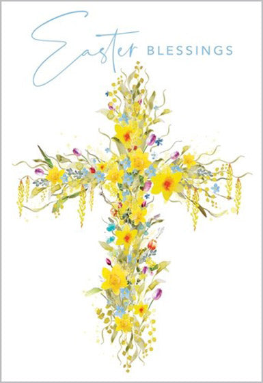 Easter Cards: Easter Blessings (Cross) (Pack of 5)