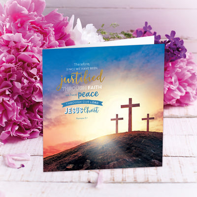 Compassion Charity Easter Cards: Justified by Faith (5 pack)
