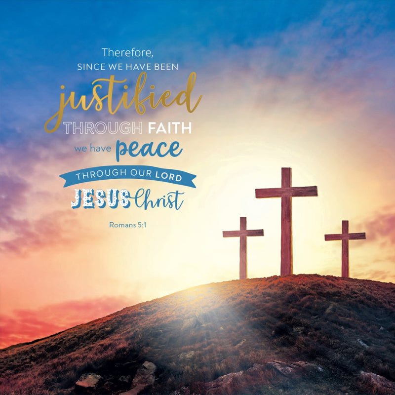 Compassion Charity Easter Cards: Justified by Faith (5 pack)