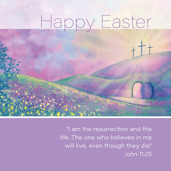Easter Cards: Happy Easter (Cross) (Pack of 5) - Re-vived