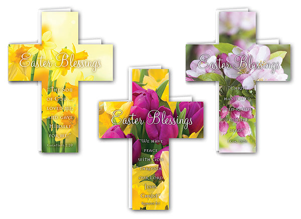 Easter Mini Crosses: Assorted Pack of 24 with Envelopes - Re-vived