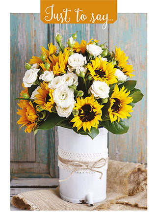Just to Say (Flowers) Card