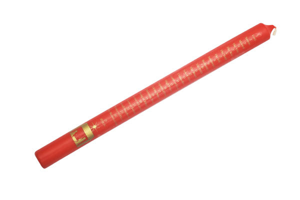 Red Advent Candle - Names of Jesus & Nativity - Re-vived