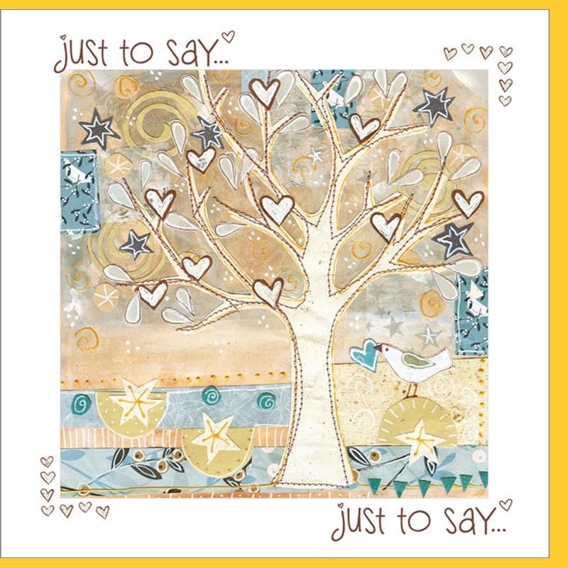 Just To Say Greetings Card - Re-vived