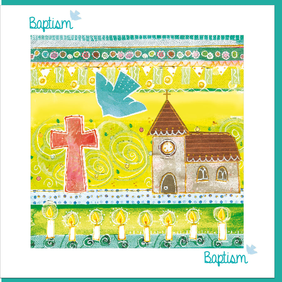 Baptism Church Greetings Card - Re-vived