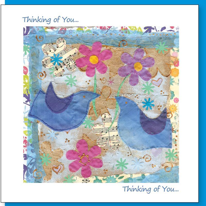 Thoughts of You Greetings Card - Re-vived