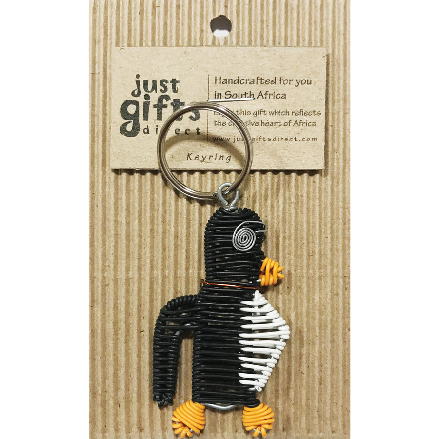 Wire Penguin Keyring - Re-vived