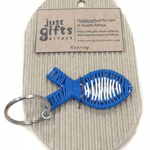Wire Christian Fish Keyring