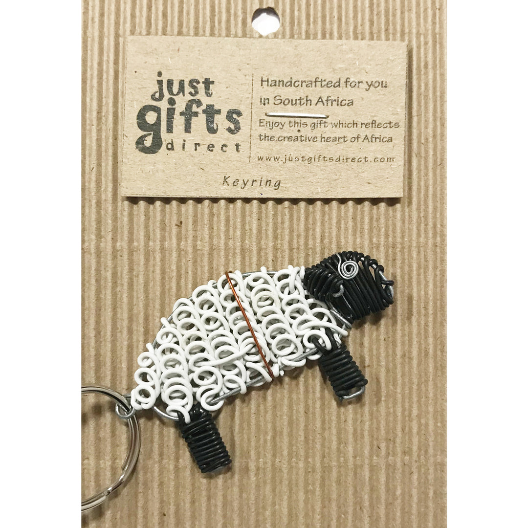 Wire Sheep Keyring - Re-vived