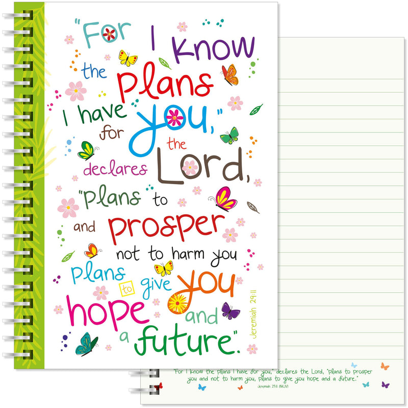 For I Know the Plans A5 Spiral Notebook