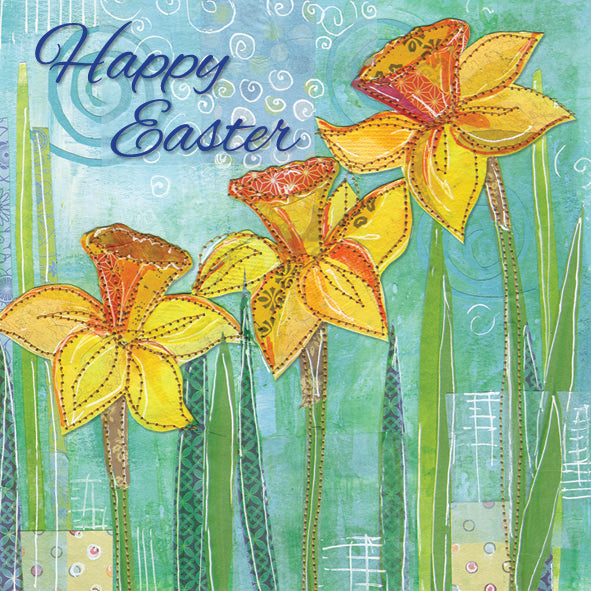 Easter Daffodils Easter Cards (pack of 5) - Re-vived