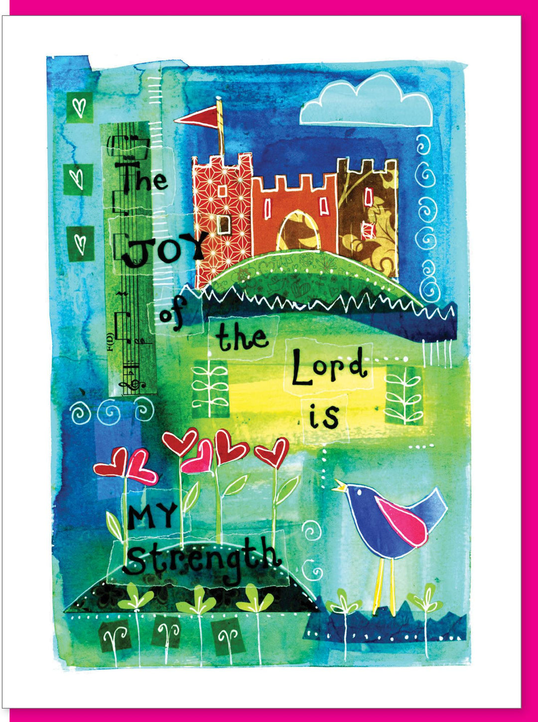 The Joy of the Lord Greetings Card - Re-vived