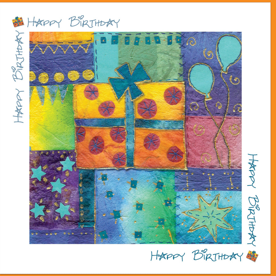 Birthday Present Greetings Card - Re-vived