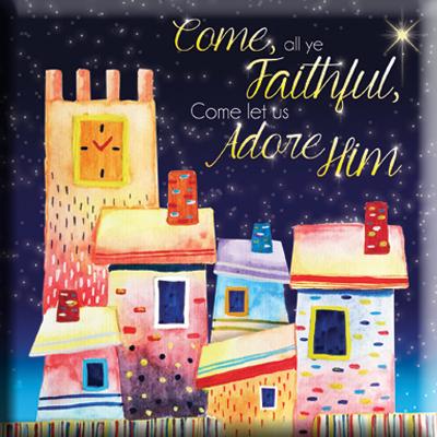 Come, all Ye Faithful Christmas Magnet - Re-vived