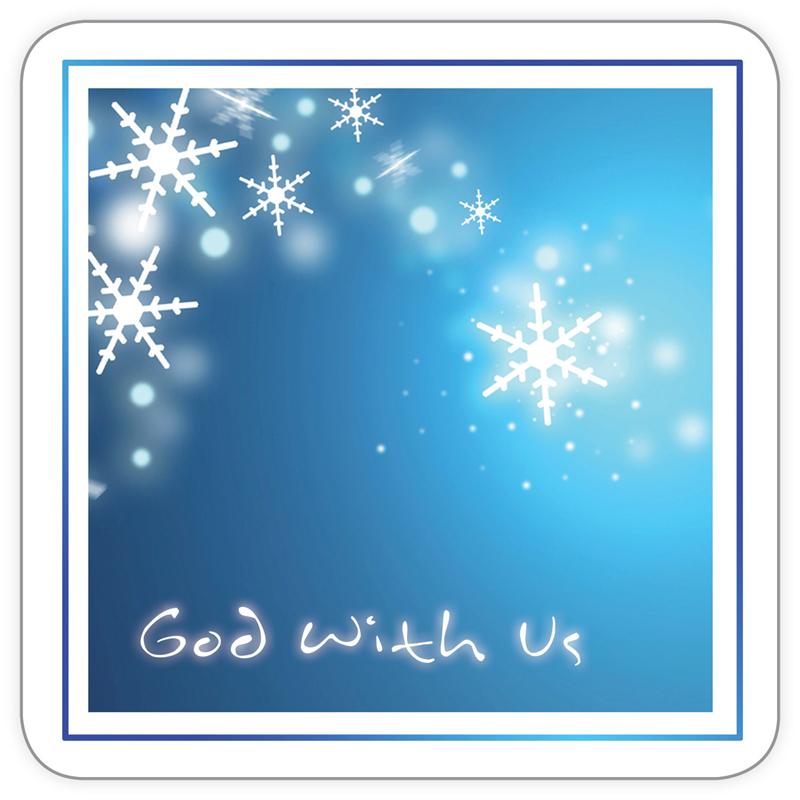 God with us Christmas Coaster