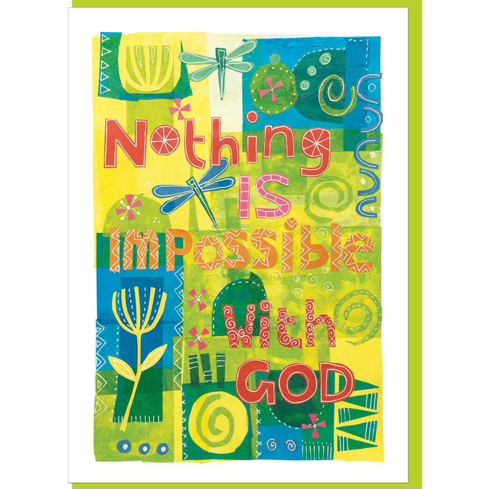 Nothing is impossible Greetings Card - Re-vived