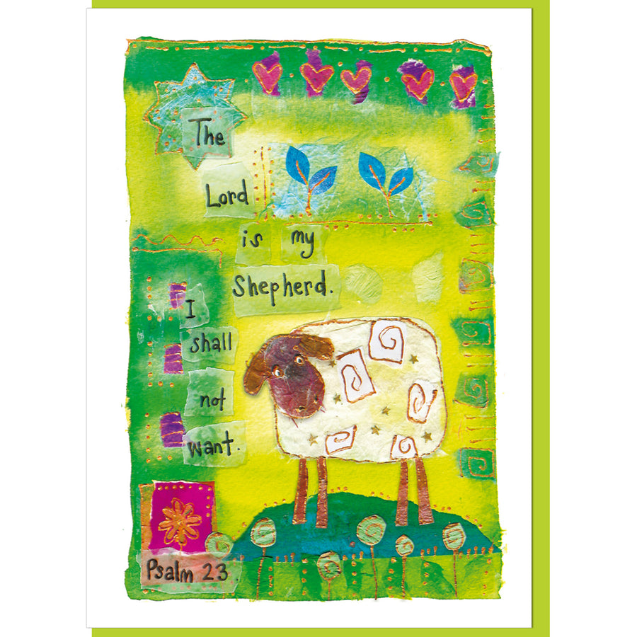 Psalm 23 Greetings Card - Re-vived