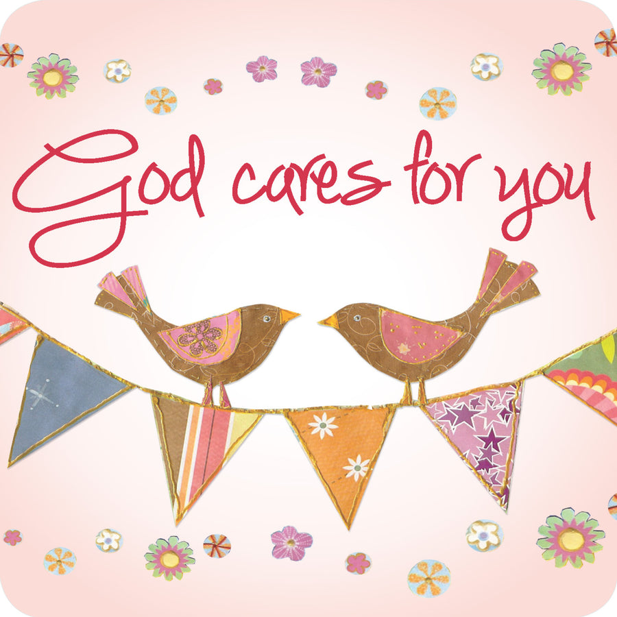 God Cares Coaster - Re-vived