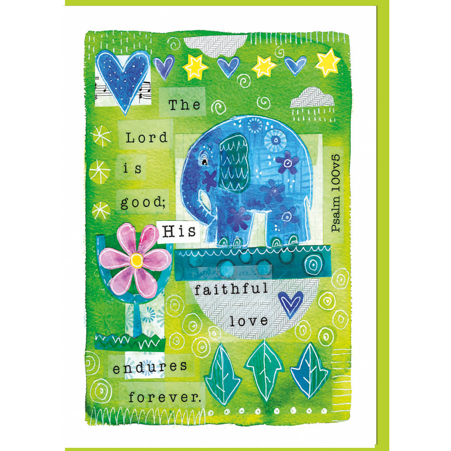 The Lord is Good Greetings Card - Re-vived