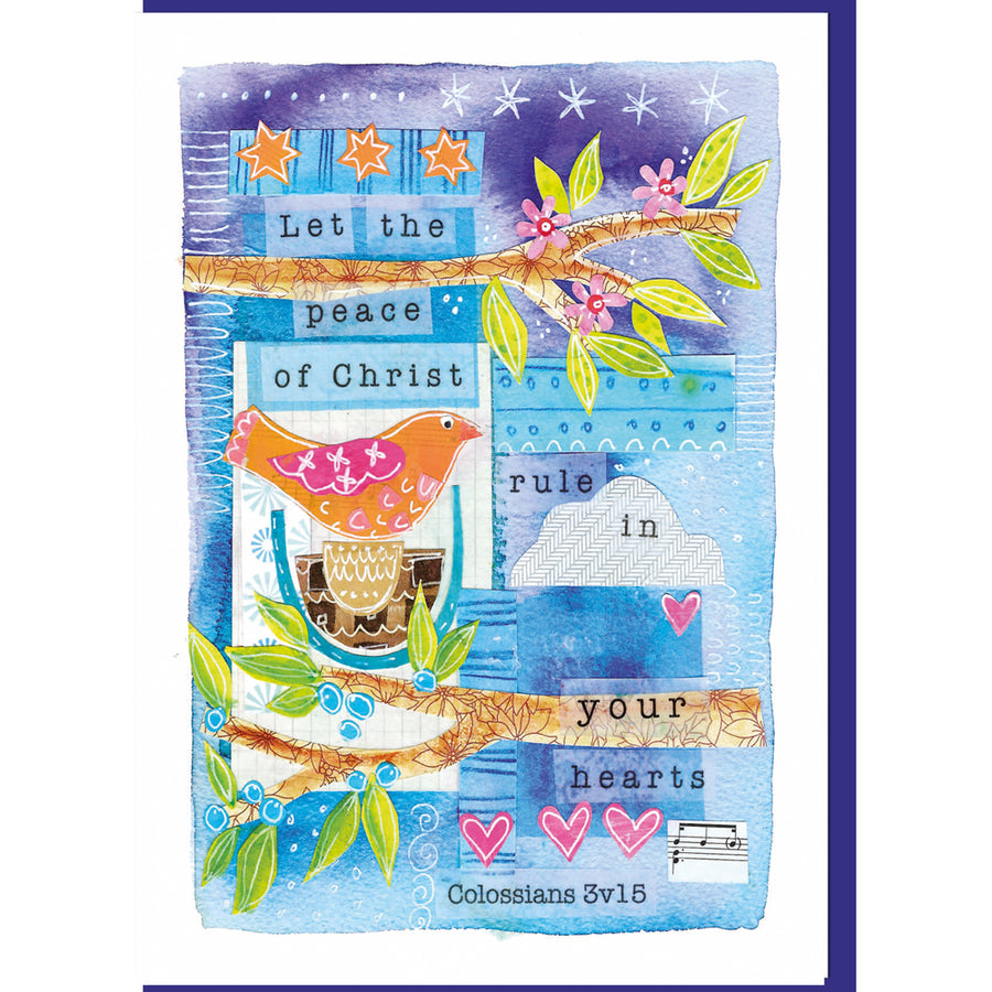 Let Peace Rule Greetings Card - Re-vived