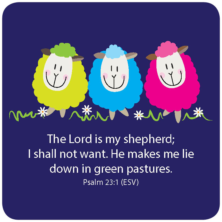 The Lord is my Shepherd Coaster