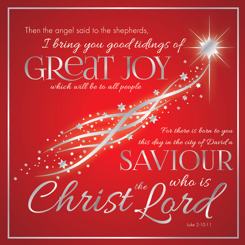 Great Joy Luxury Christmas Cards (Pack of 10)