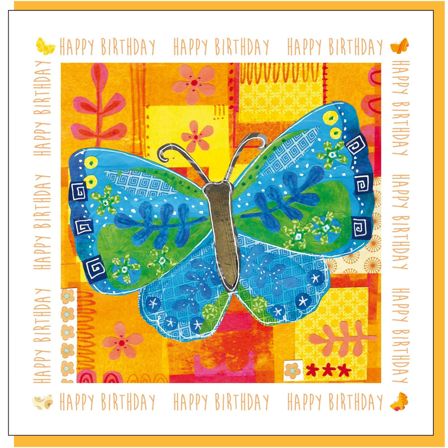 Birthday Butterfly Greetings Card - Re-vived