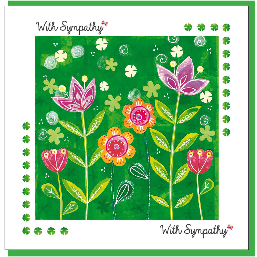 Sympathy Garden Greetings Card - Re-vived