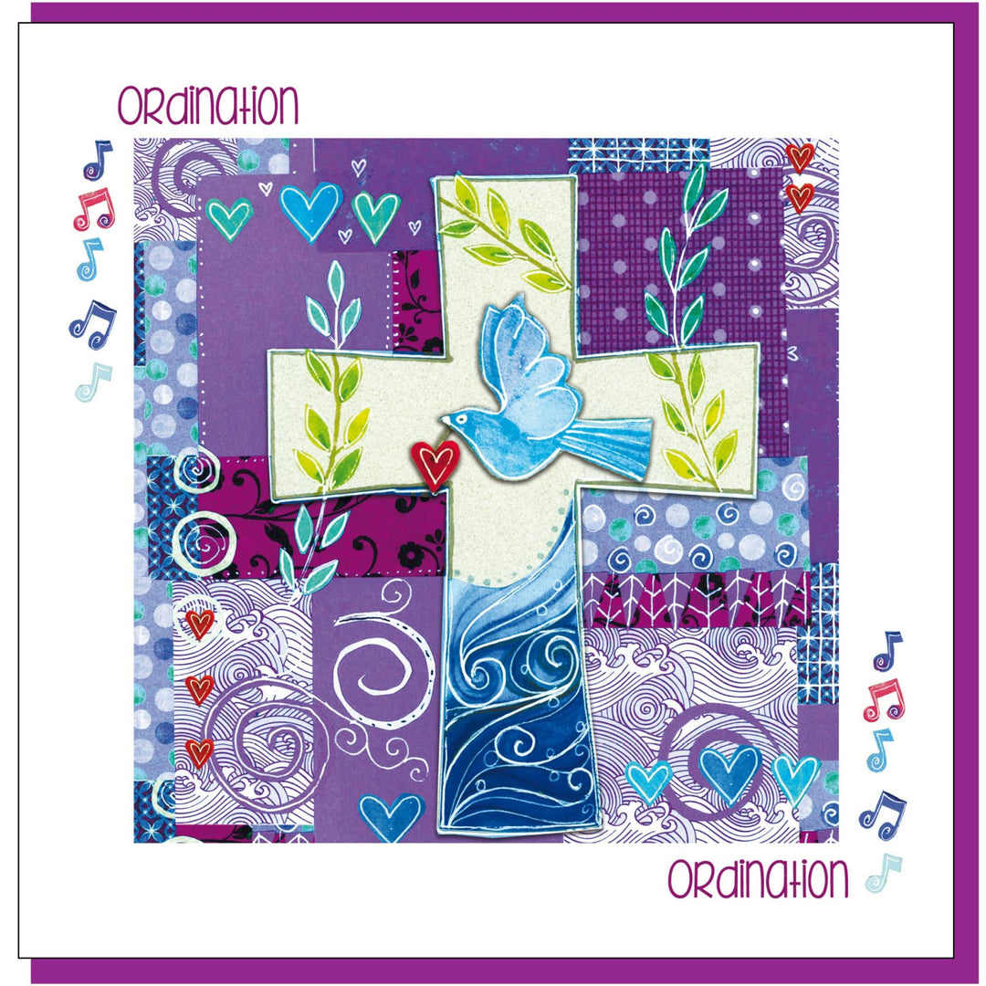Ordination Dove Greetings Card - Re-vived