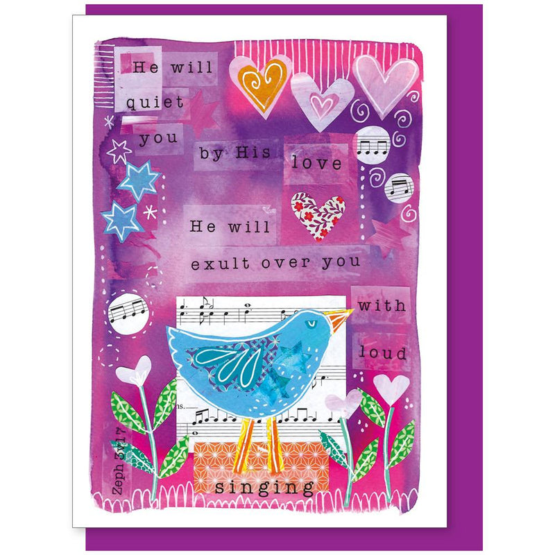 Quiet You With His Love Greetings Card