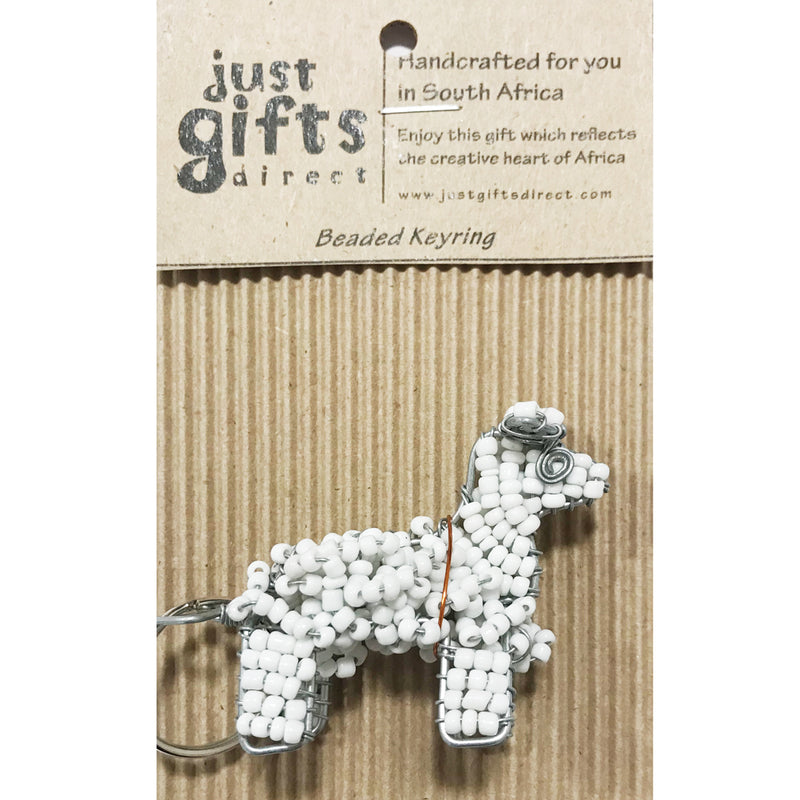 Beaded 3D Sheep Keyring