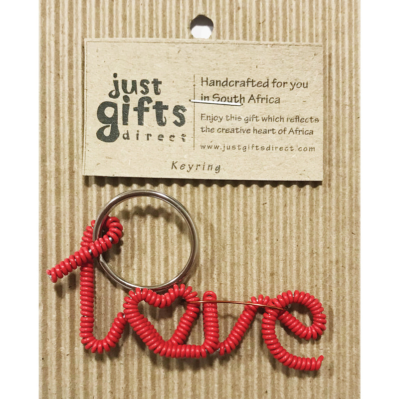 Wire Love keyring