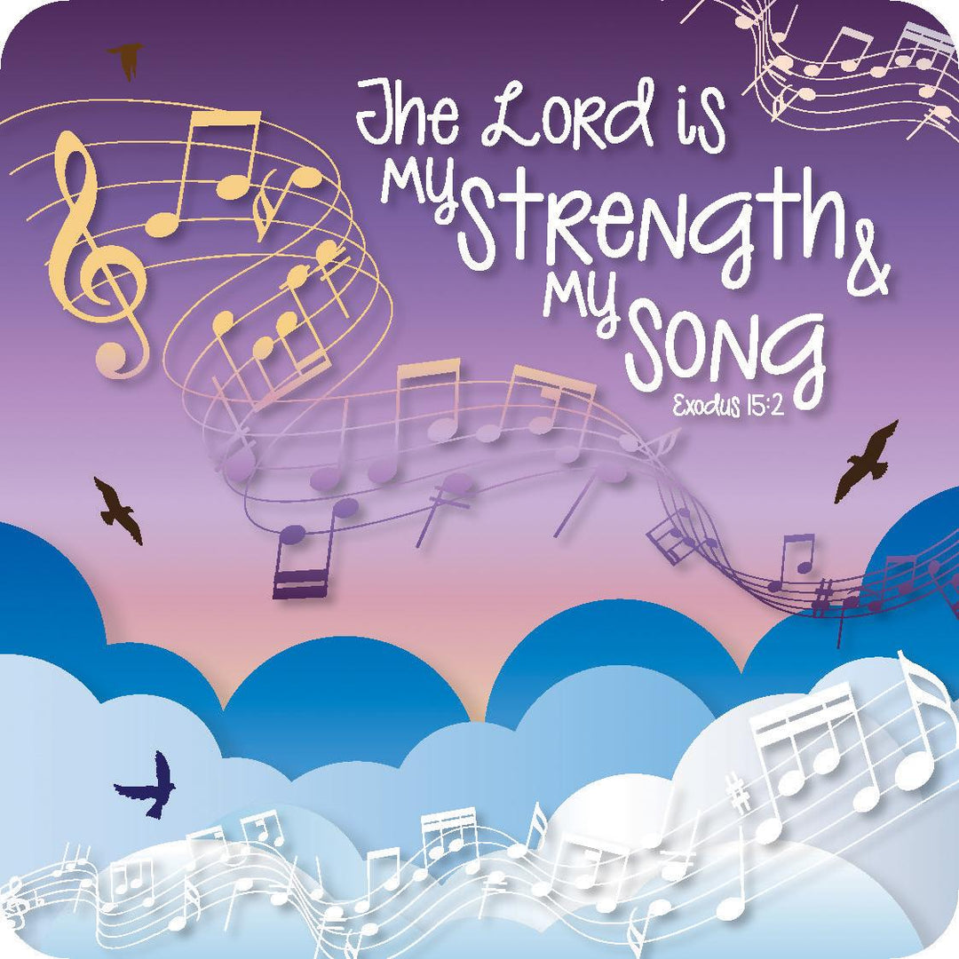 The Lord is My strength Coaster - Re-vived