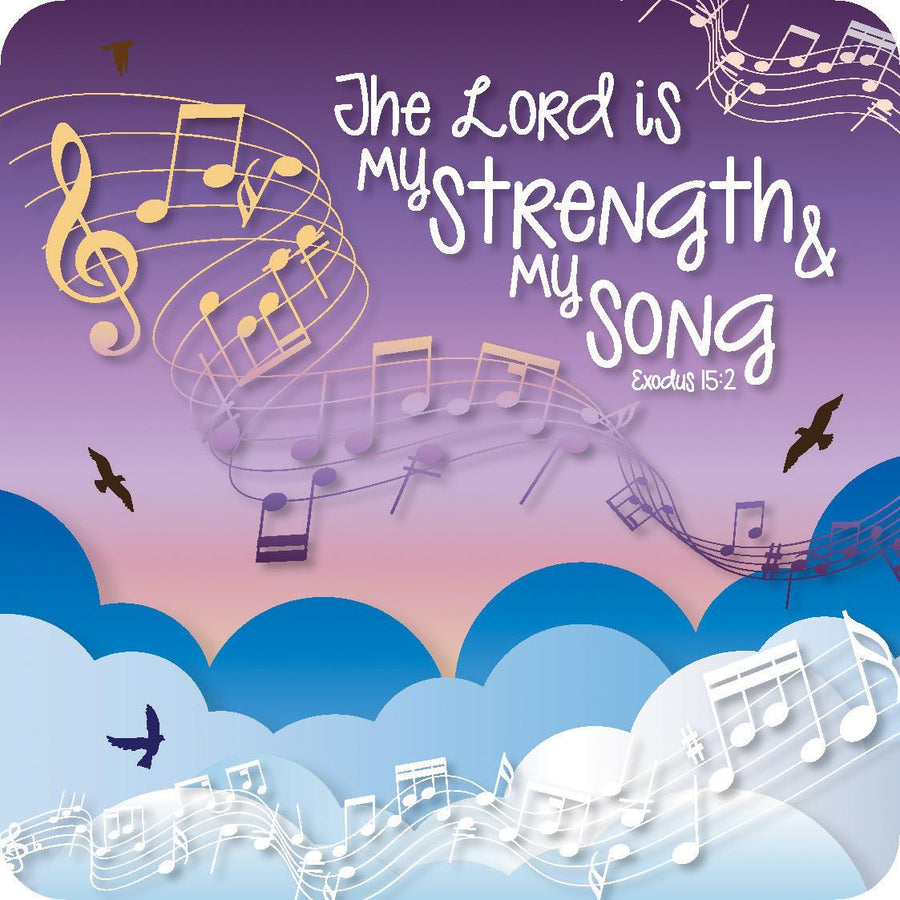The Lord is My strength Coaster - Re-vived