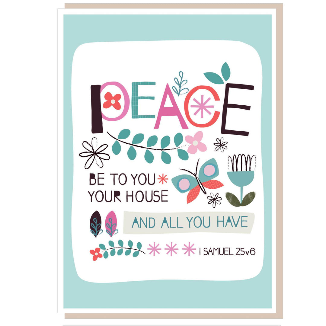 Peace be to you Greetings Card - Re-vived