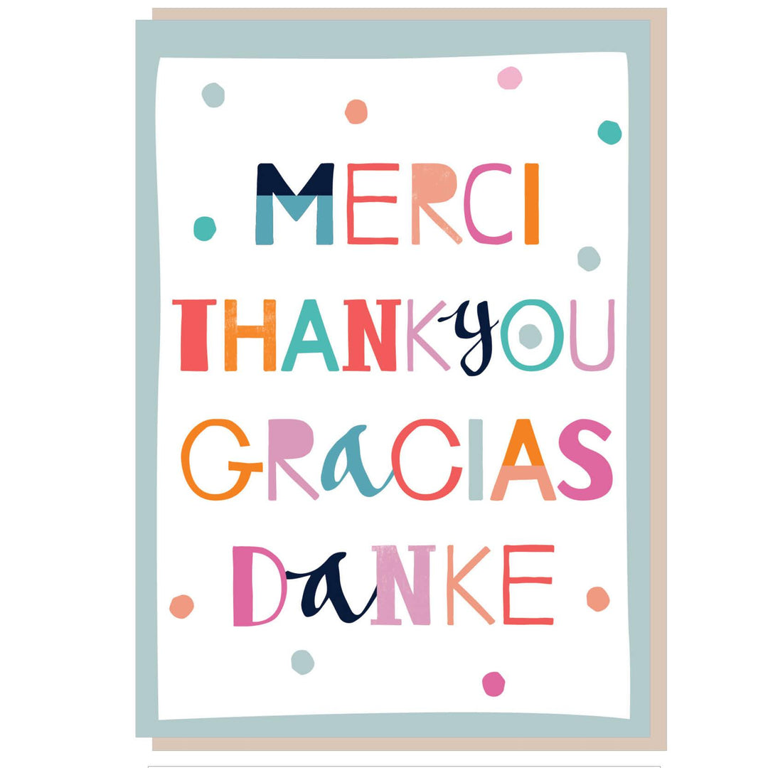 Thank you, Gracias Greetings Card - Re-vived