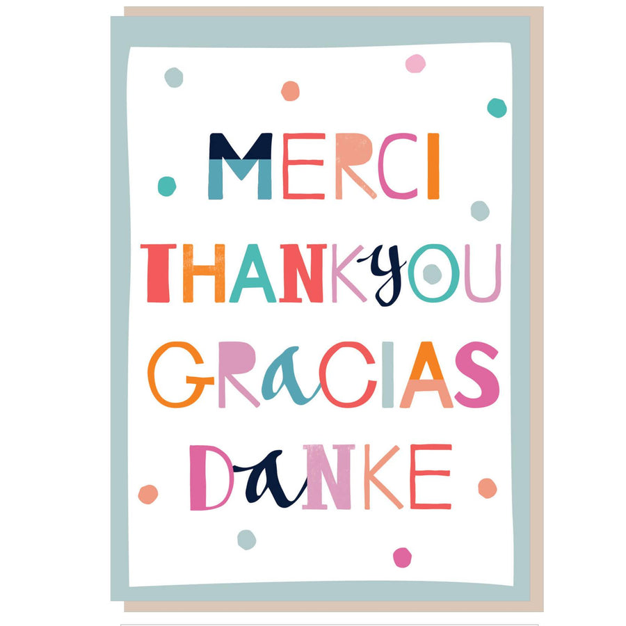 Thank you, Gracias Greetings Card - Re-vived