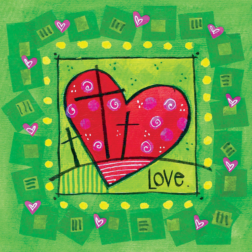 Easter Heart Easter Cards (pack of 5) - Re-vived