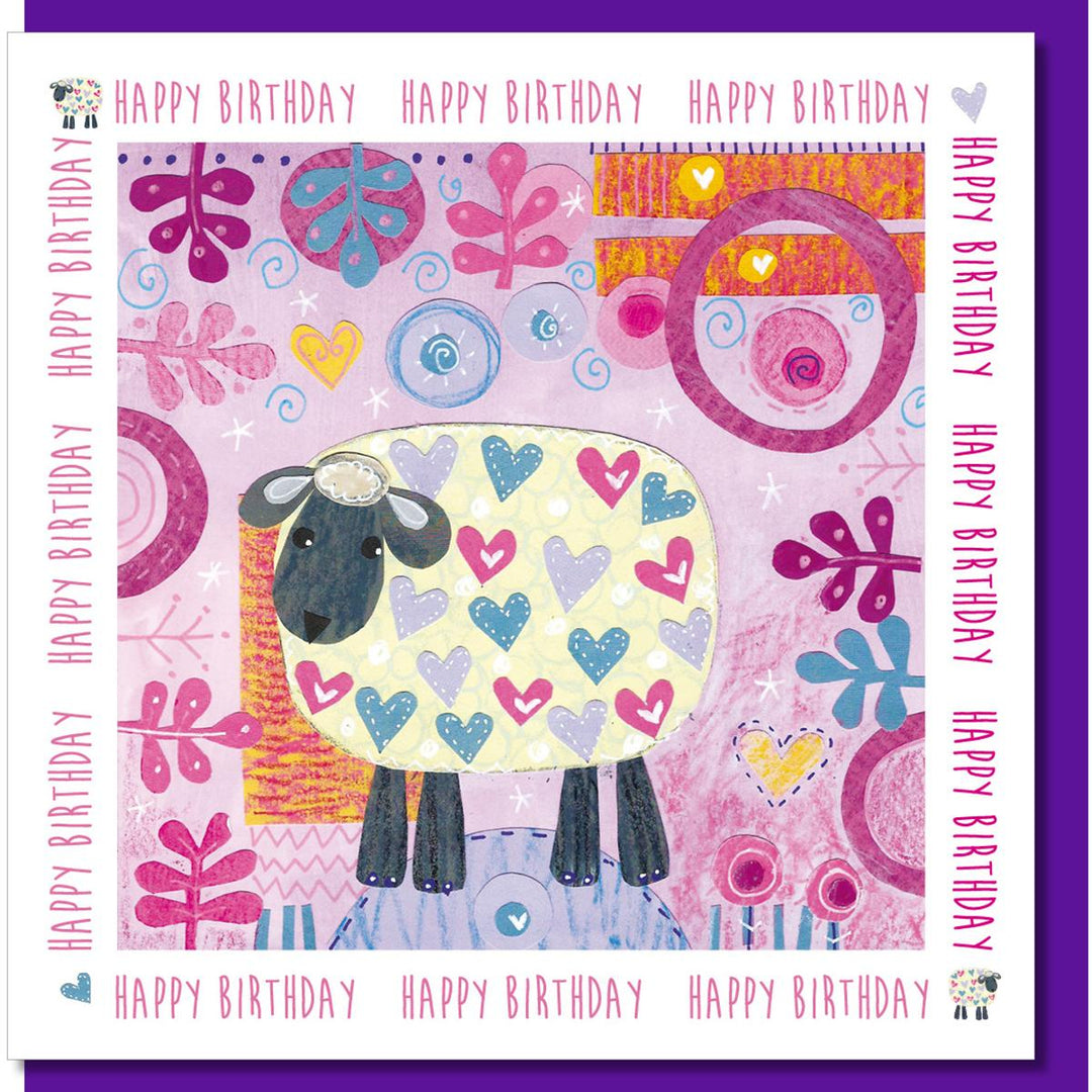 Birthday Sheep Greetings Card - Re-vived