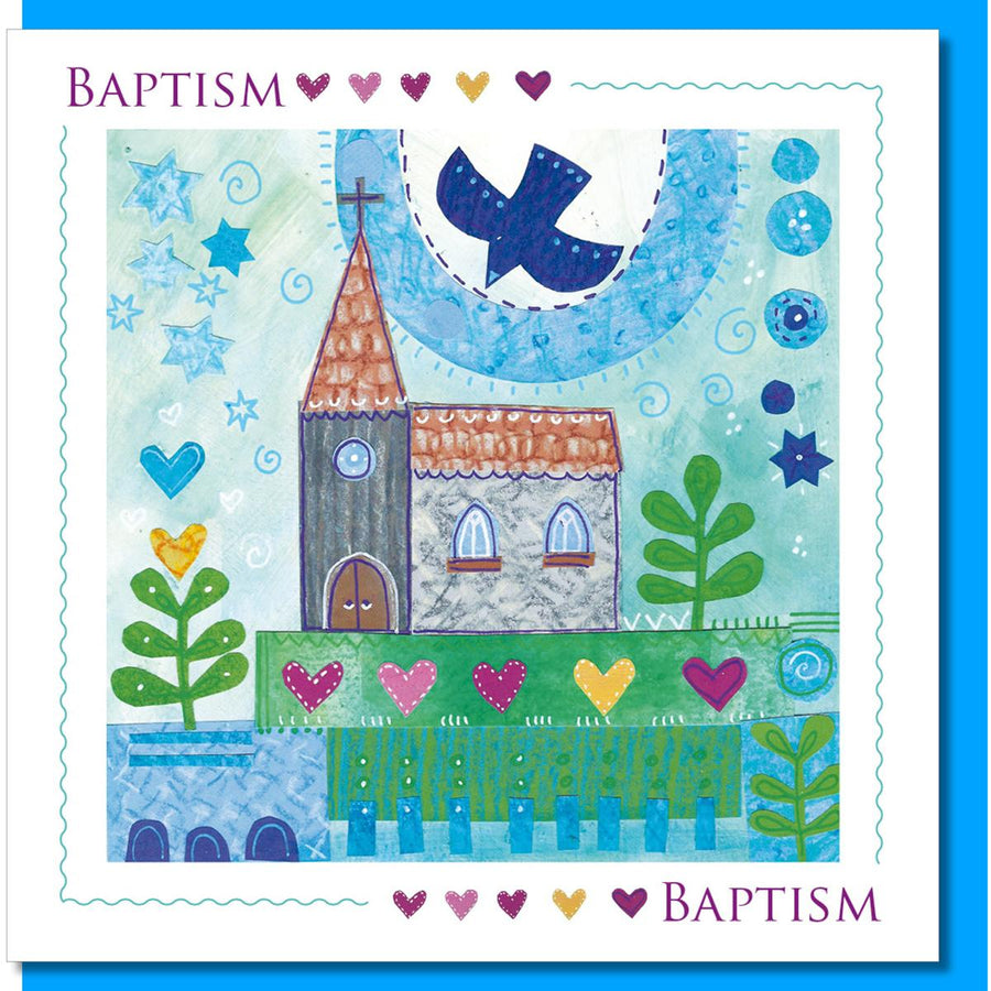 Baptism Church Greetings Card - Re-vived