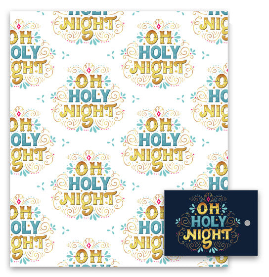 Gift Wrap Pack & Tags: Oh Holy Night
