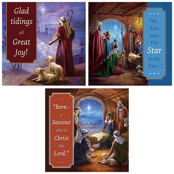 Christmas Cards: Traditional Pack of 18 Minicards