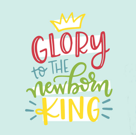 Christmas Cards: Glory To The Newborn King 18 Minicards - Re-vived