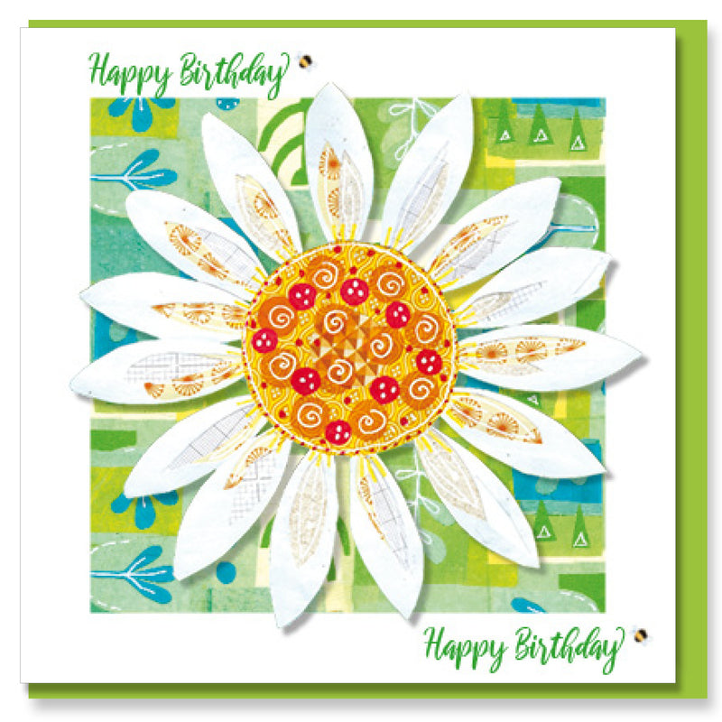Daisy Happy Birthday Greetings Card