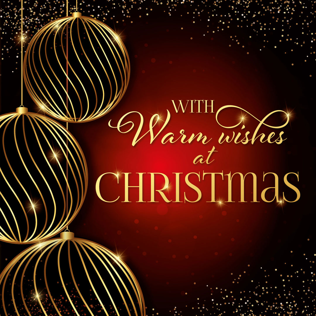 Luxury Christmas Cards - Warm Wishes at Christmas (10 pack) - Re-vived