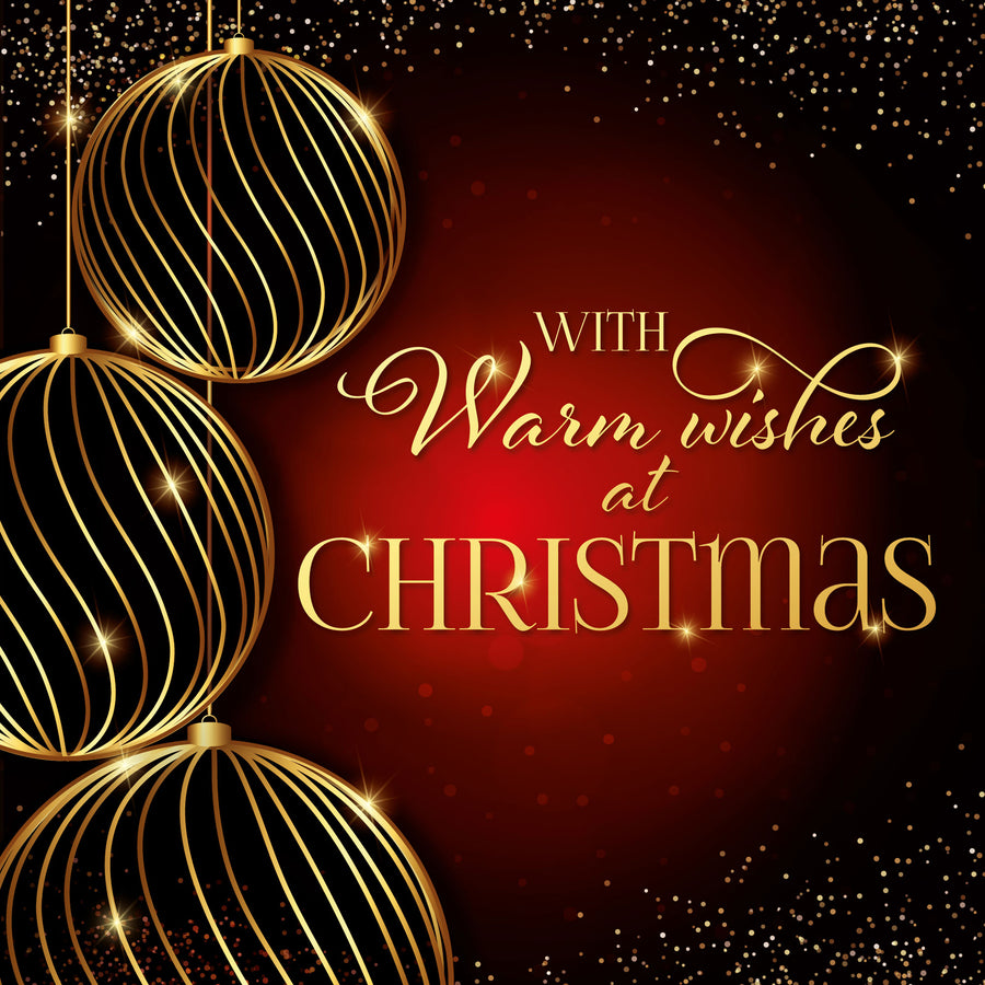 Luxury Christmas Cards - Warm Wishes at Christmas (10 pack) - Re-vived