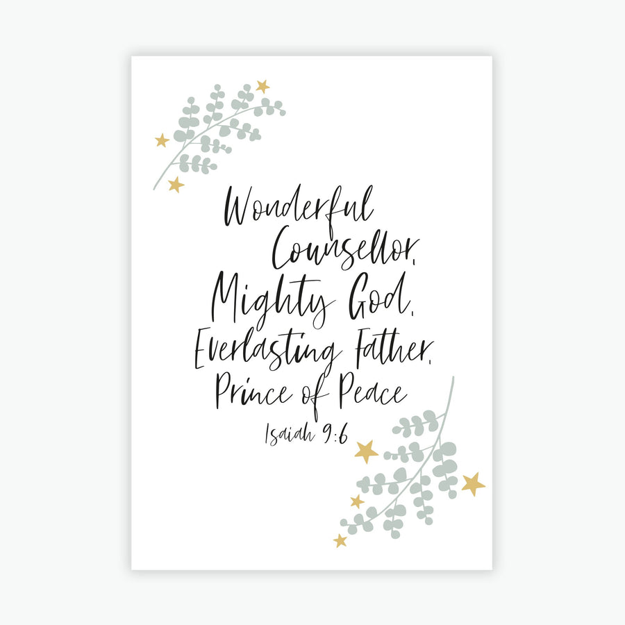 Wonderful Counsellor mini card - Re-vived