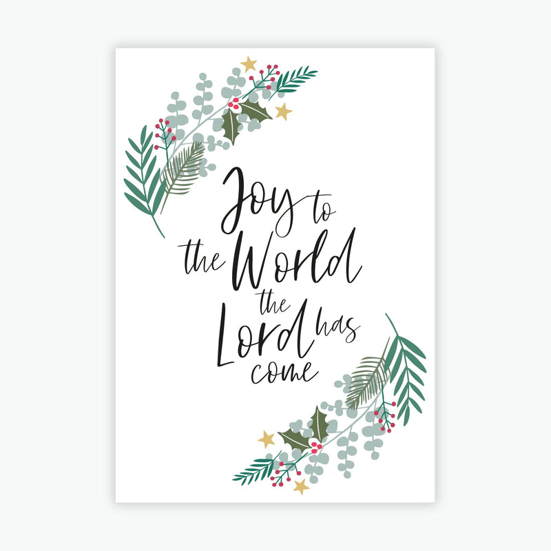 Joy to the World Christmas Magnet