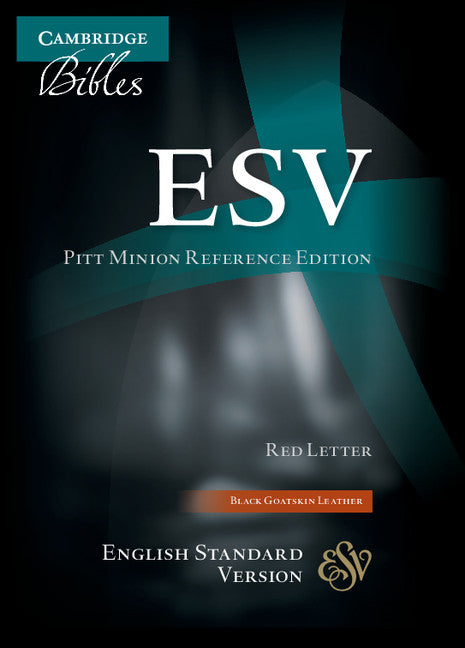 ESV Pitt Minion Reference Edition Black Goatskin Leather - Re-vived