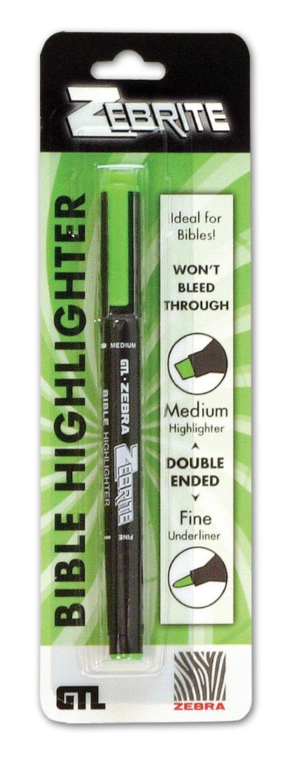 Double Ended Highlighter - Green - Re-vived